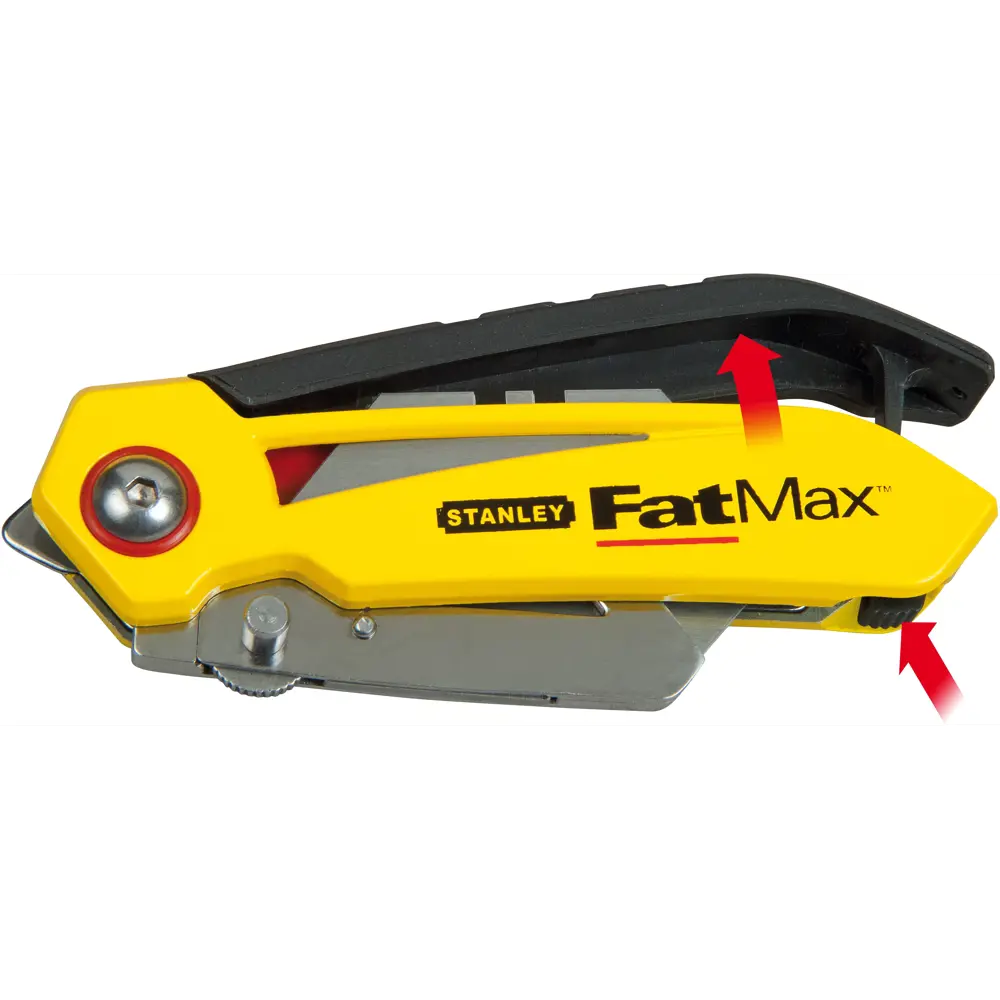 Нож строительный складной Stanley Fatmax FMHT0-10827, пластиковый корпус, трапециевидное лезвие 18 мм 84807044 STLM-2008237  - Вид №3