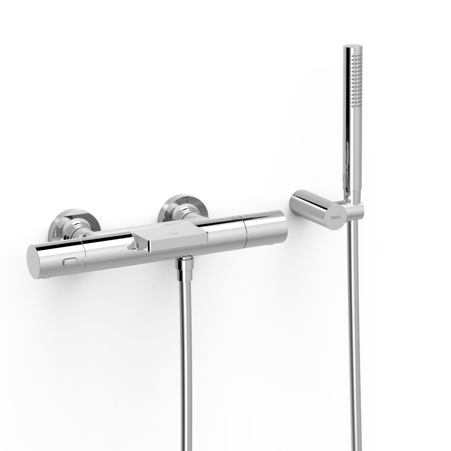 Настенный термостатический смеситель для ванны и душа-19017428 TRES Thermostatic
