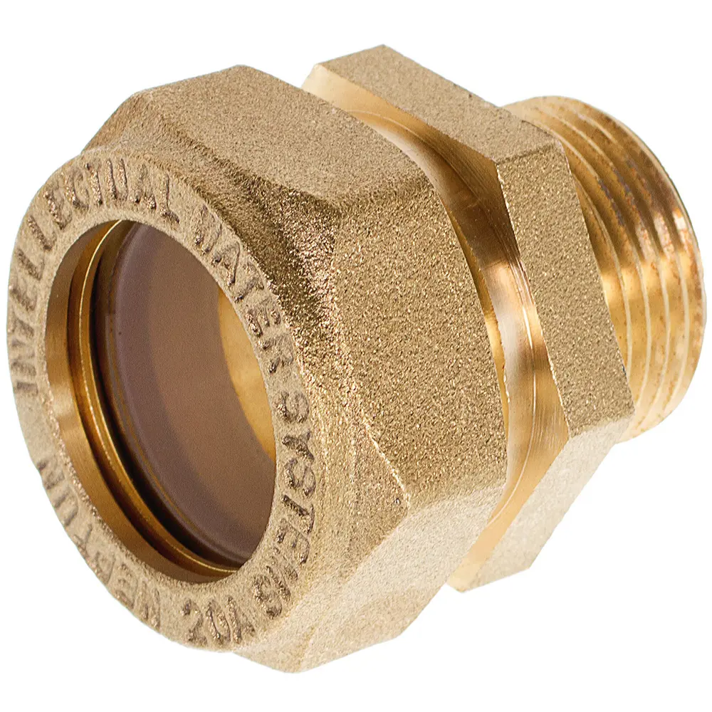 Муфта Neptun IWS обжимная наружняя резьба 20х3/4" мм латунь 18626811 STLM-2028111 