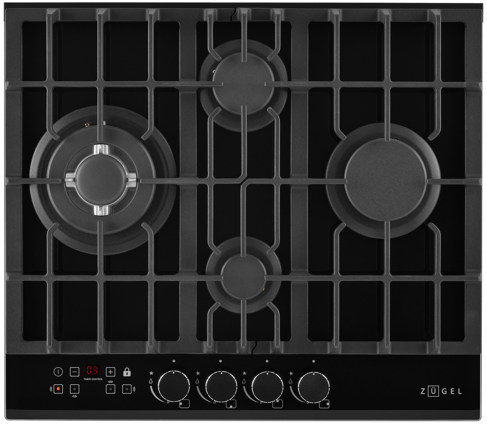 9212305 Газовая варочная поверхность ZUGEL ZGH600X STDN-0065213