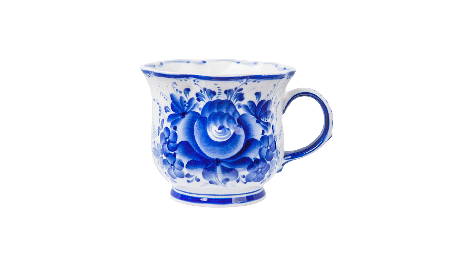 10612895 Гжельский фарфоровый завод Чайная пара "Улыбка"  - Вид №3