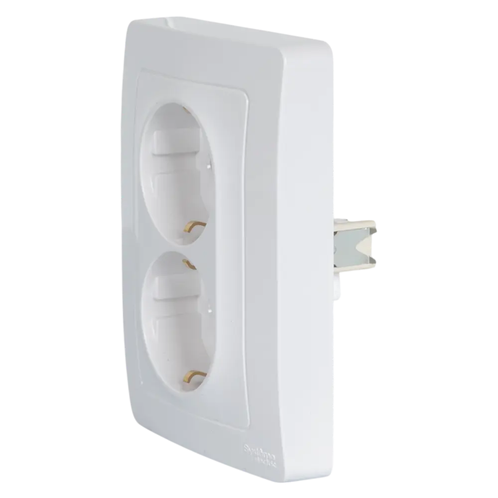Розетка двойная встраиваемая Systeme Electric Blanca с заземлением 16 А IP20 цвет белый 84500206 STLM-2158772 - Вид №2