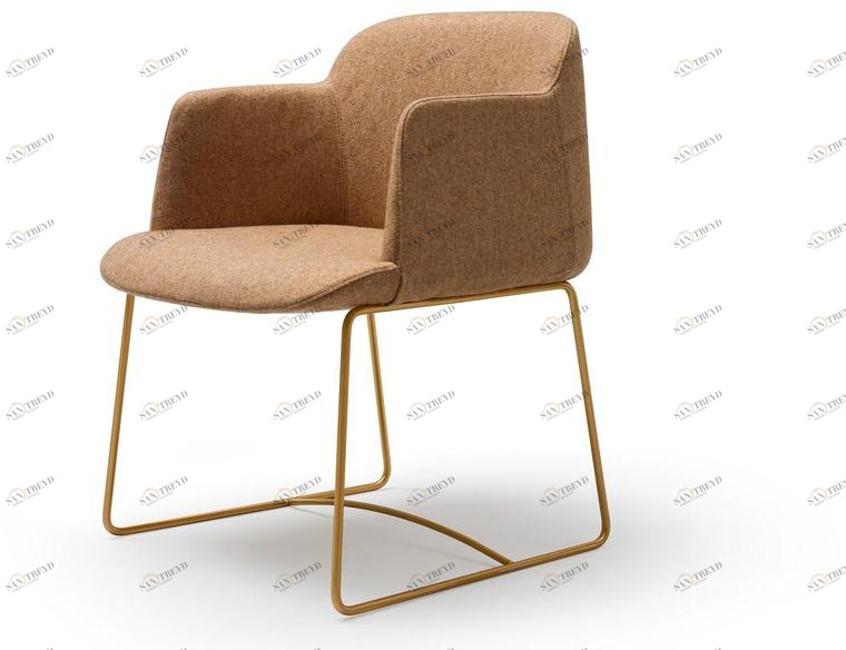 Quinti Sedute Санный стул с обивкой из ткани Deep sun-id-1440524