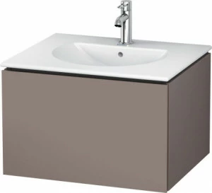 LC616104343 Тумбочка подвесная L-Cube #LC6161 620 x 514 мм Базальт матовый, декор