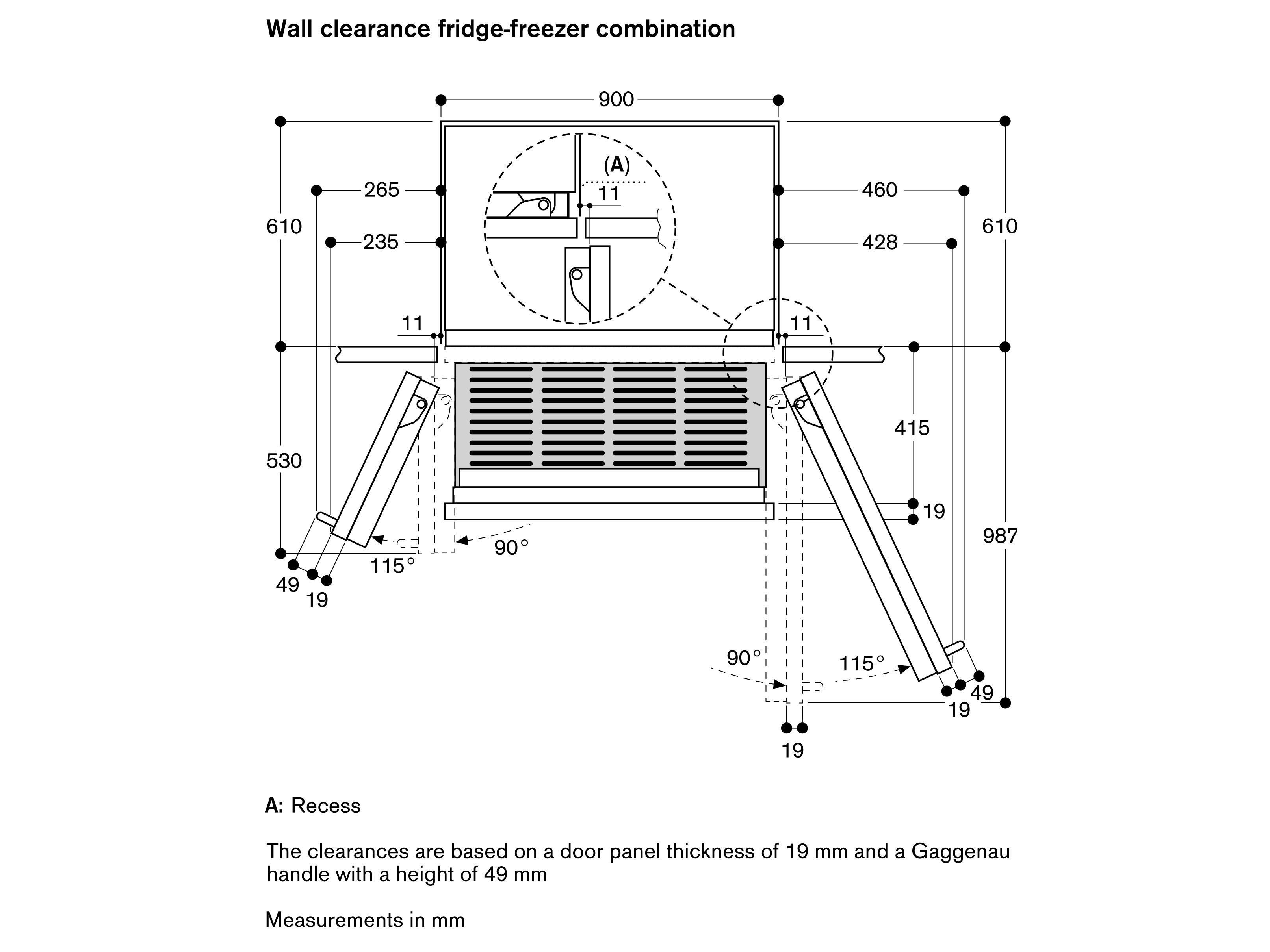 Комбинированный холодильник no frost с морозильной камерой GAGGENAU серия 400 ARCH-00123313 - Вид №8
