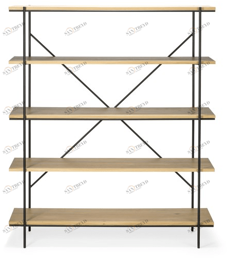 Ethnicraft Самонесущий книжный шкаф с открытой стенкой из дуба Oak rise 50137