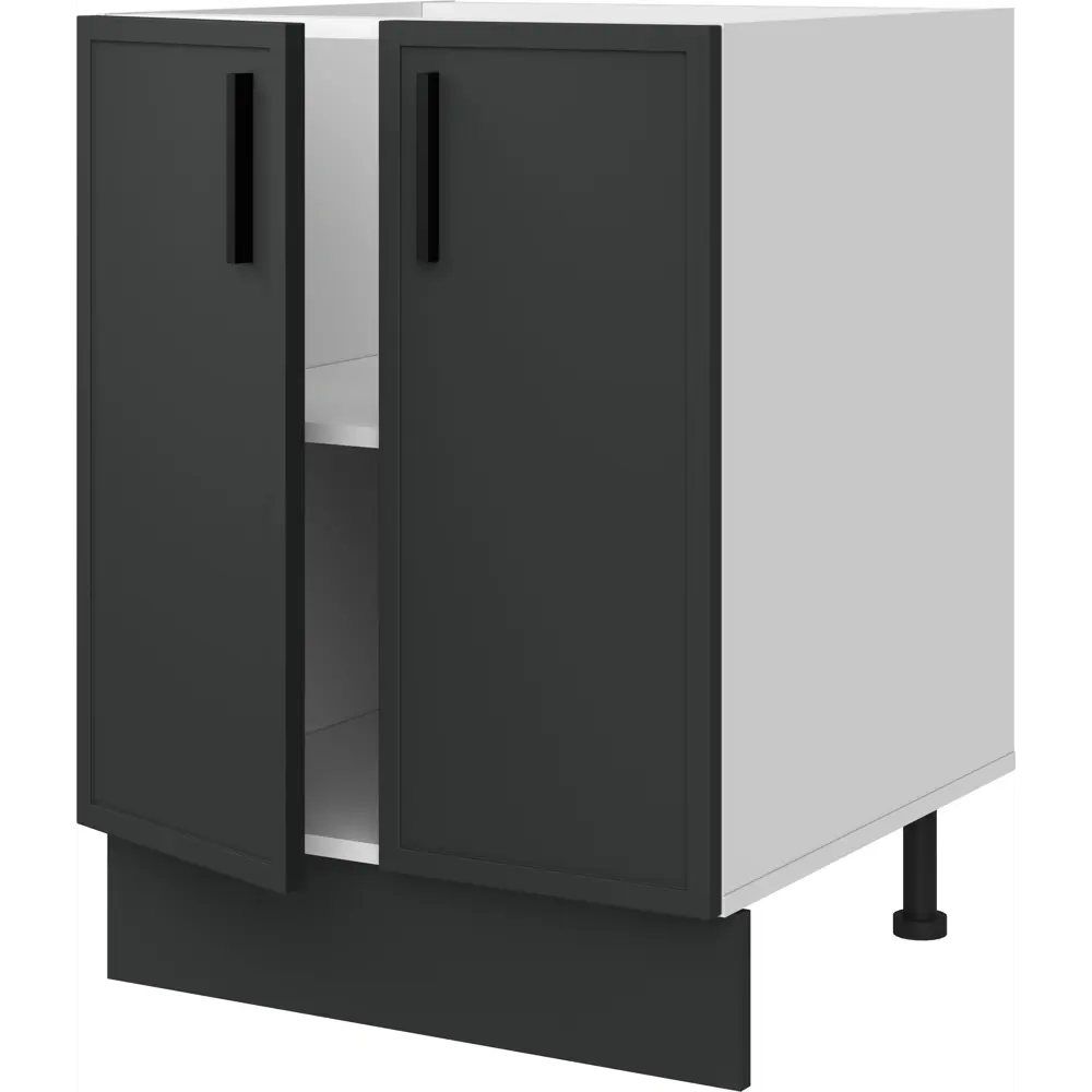 Напольный шкаф Hepo 60x82.5x58 см KONSENSA ЛДСП цвет серый 89436556 STLM-2044479 Неро - Вид №3