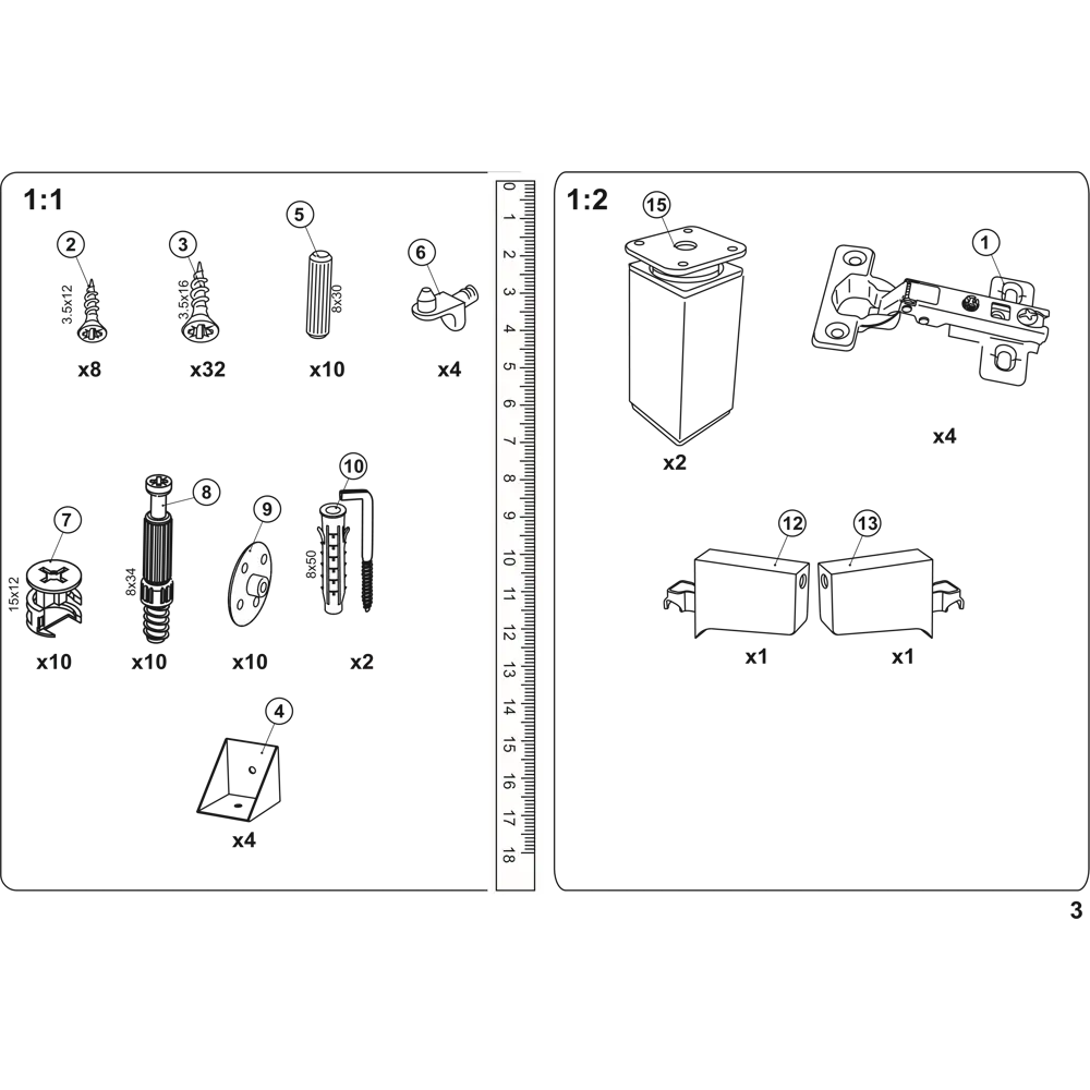 Santreyd Cube - настенная тумба под раковину 60 см белый/дуб вотан 87894124 STLM-0076052 - Вид №3