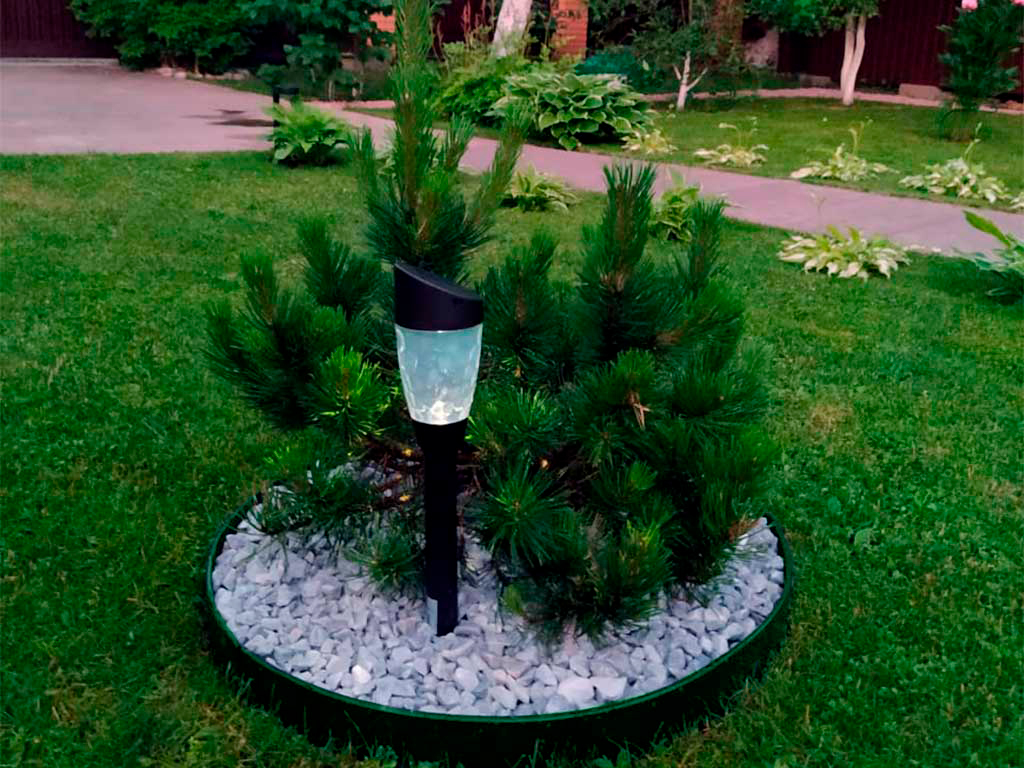 Пластиковый бордюр 58 мм, длина 1 м, зелёный ГеоПластБорд GPBST-54 - Вид №1