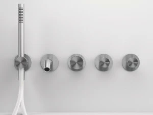 ZAZZERI Настенный комплект для ванны из нержавеющей стали с переключателем Z316