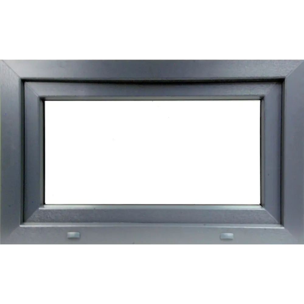 Пластиковое окно ПВХ Deceuninck фрамуга 700x500 мм (ВхШ) двухкамерный стеклопакет белый/антрацит STLM-2054955 - Вид №1