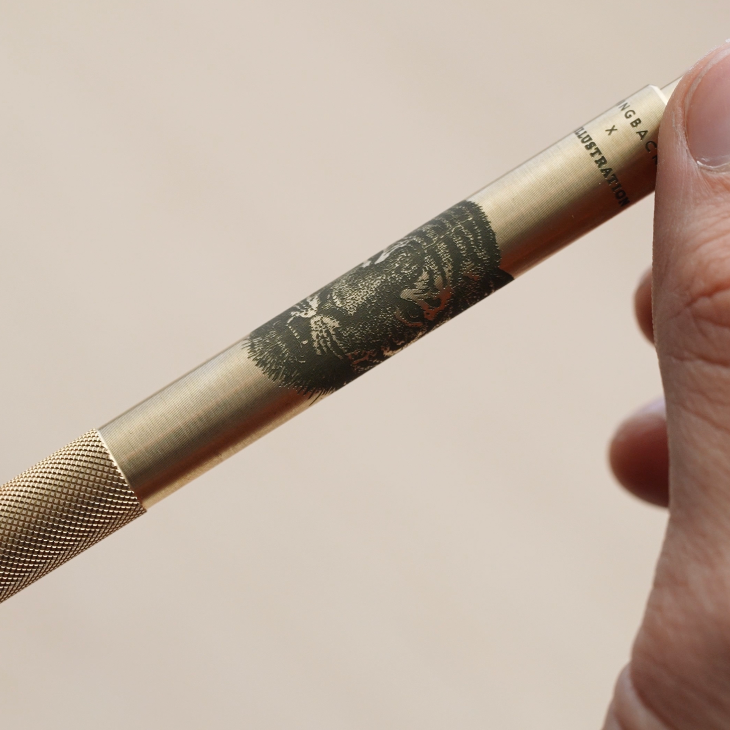 W204BRA-5AM X 5AM Иллюстрация — Механическая ручка — Латунь Wingback  - Вид №2