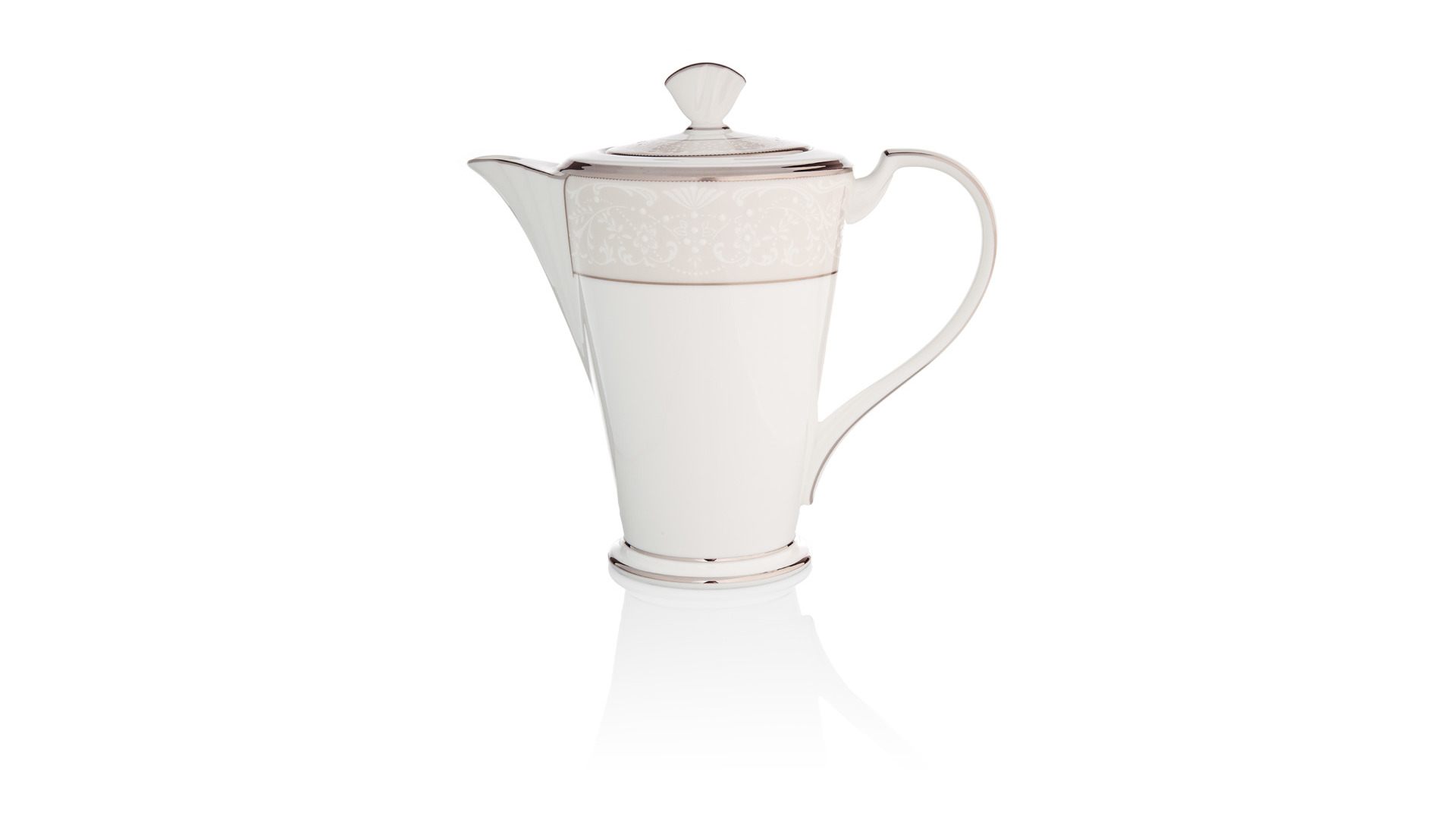 10676107 Noritake Сервиз кофейный Noritake Серебряный дворец на 6 персон 21 предмет, фарфор Фарфор костяной  - Вид №2