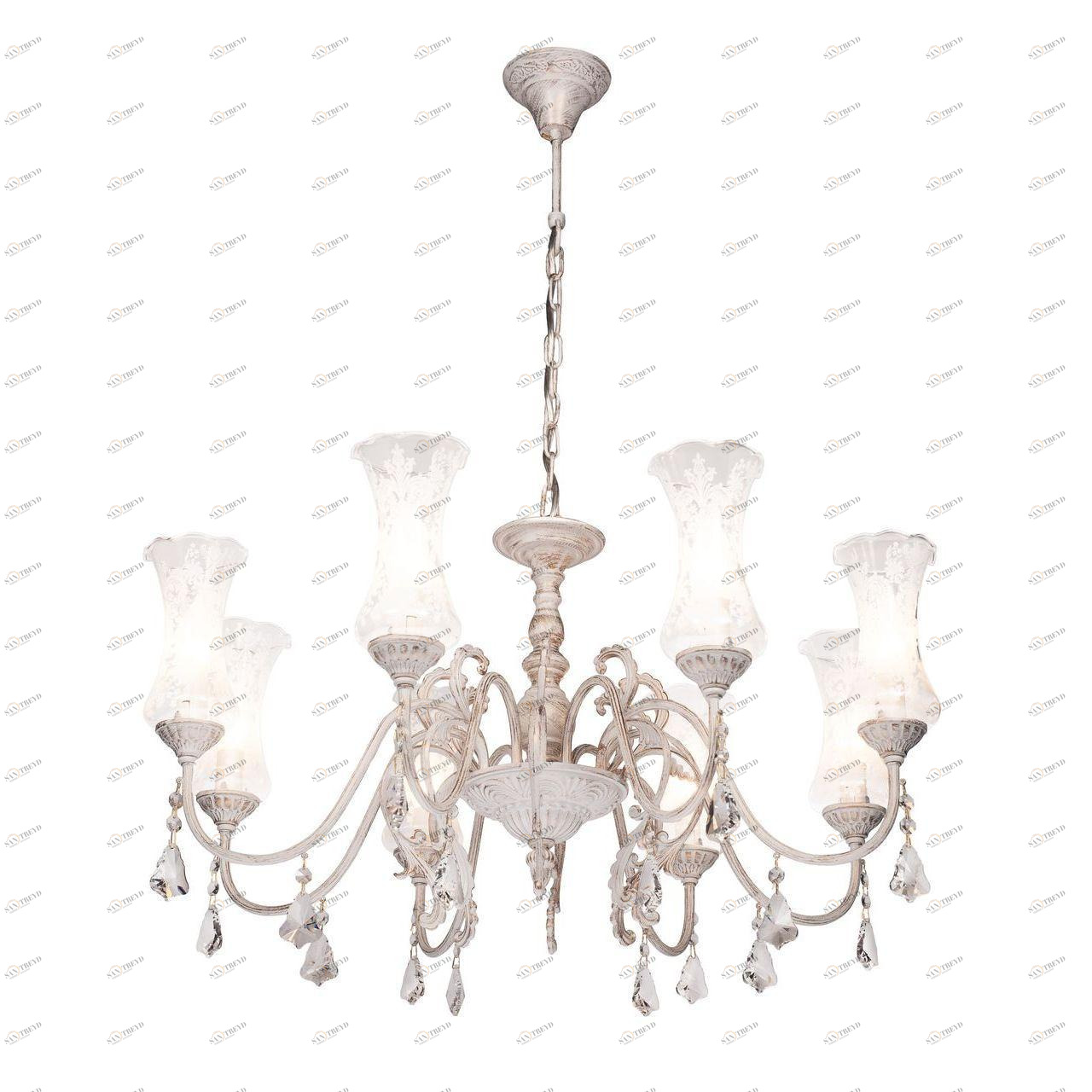 Подвесная люстра Silver Light Presto 711.51.8 SILVER LIGHT ДИЗАЙНЕРСКИЕ, PRESTO 186011 Белый 