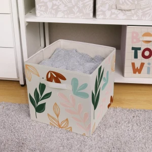 89357882 Короб-органайзер Листья 31x31x31 см полиэстер разноцветный