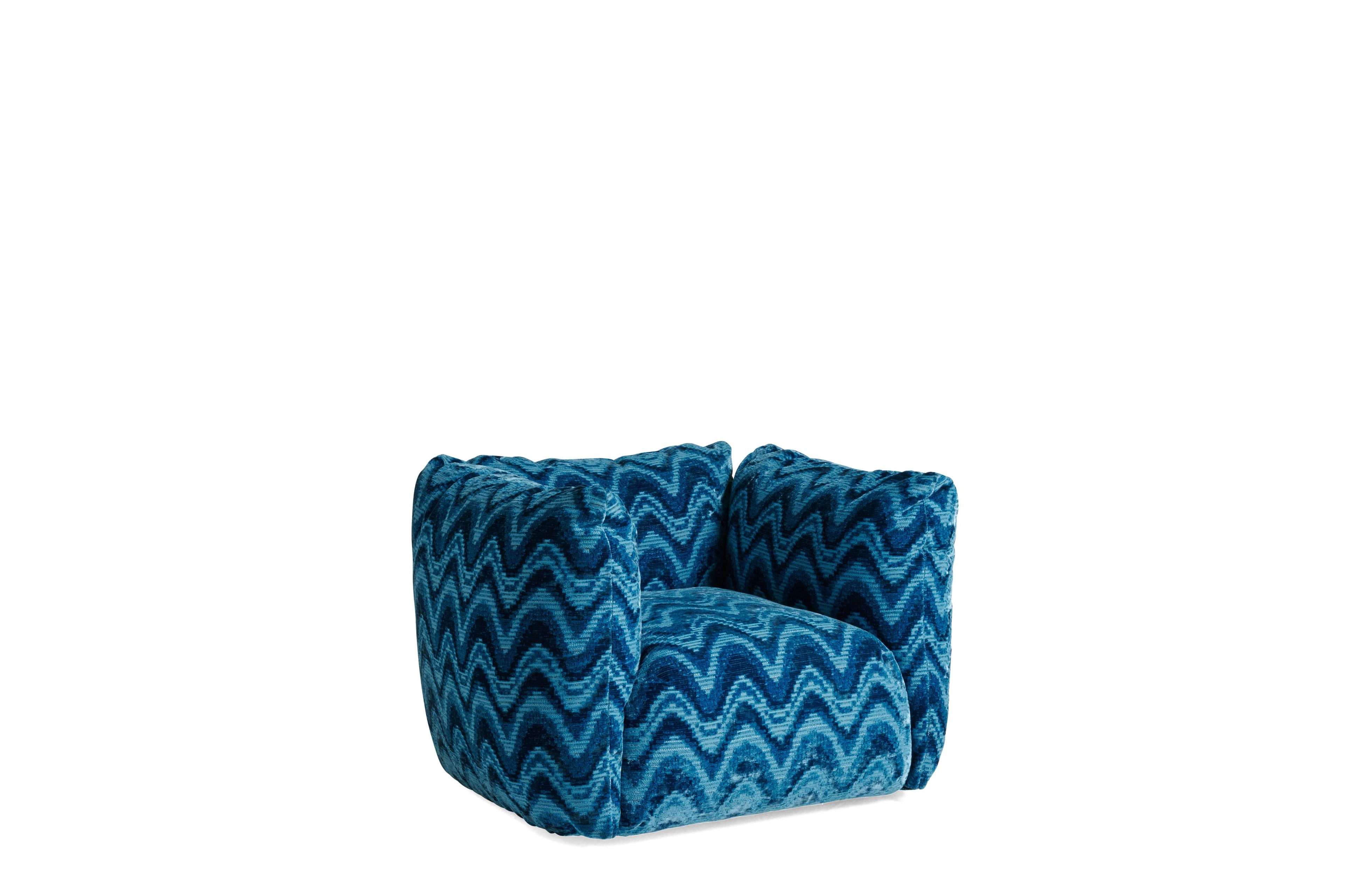 Тканевое кресло с подлокотниками ETRO Home Interiors Cushy ARCH-00085449 - Вид №7