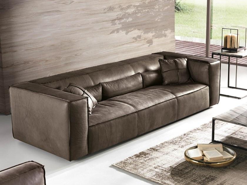 Max Divani 3-х местный кожаный диван Ida sun-id-1435927 - Вид №1