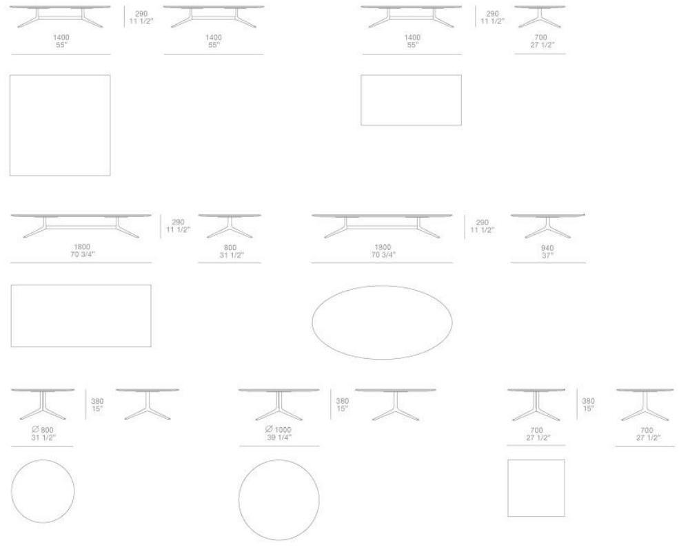 Poliform Низкий круглый мраморный журнальный столик Mondrian sun-id-1424798 - Вид №9