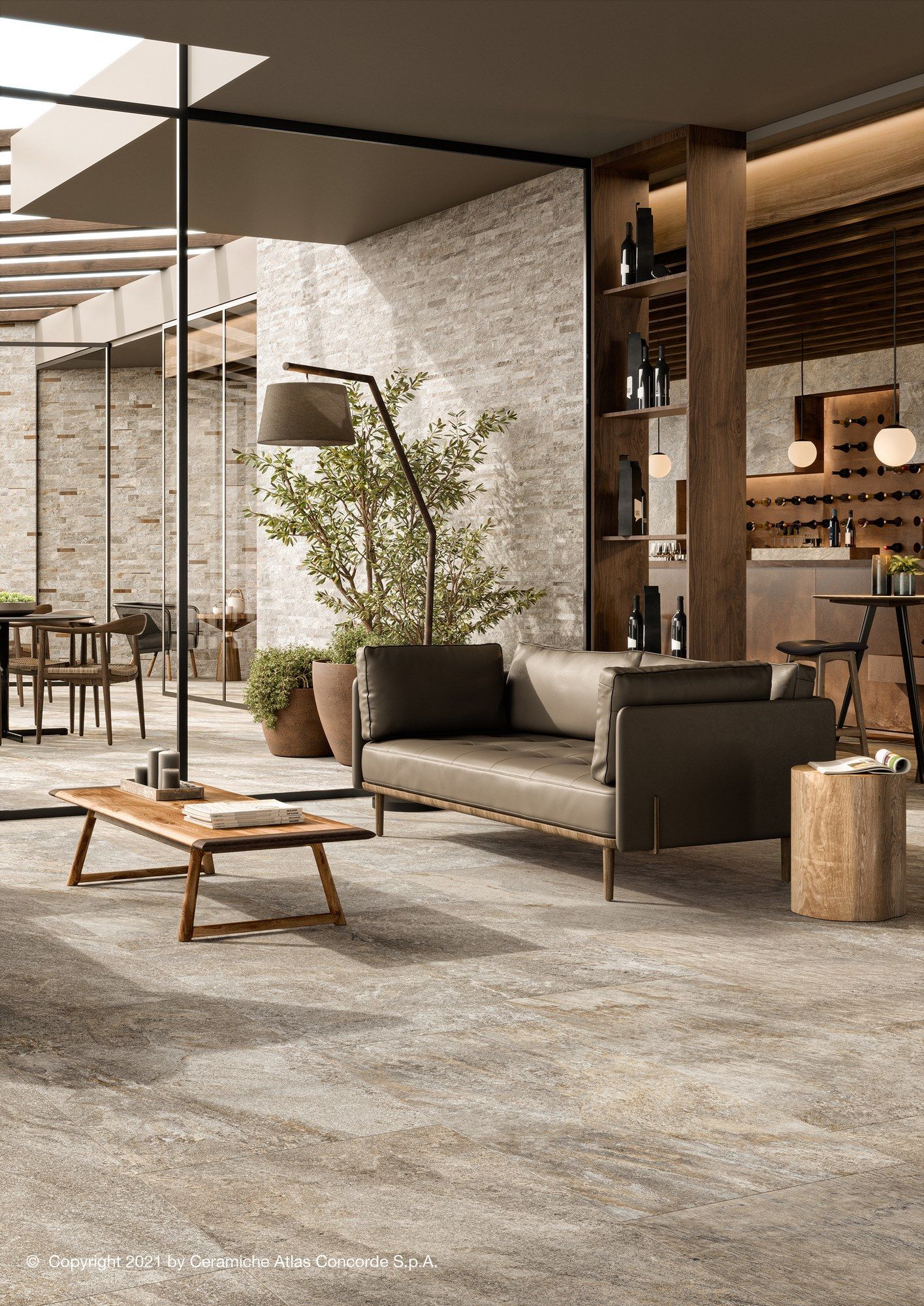 Мозаика из керамогранита с эффектом камня Atlas Concorde Norde ARCH-00107552 - Вид №5