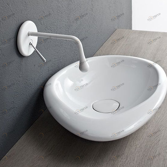 SA10 Накладная раковина на столешницу  овальная Mastella 