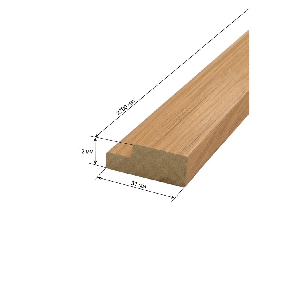 Профиль старт/финиш Рейки МДФ дуб скандинавский 12x44x2700 мм Santreyd STLM-2211893