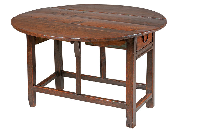 SOR27473 Приставной столик из примитивного дуба Gateleg ijlbrown 