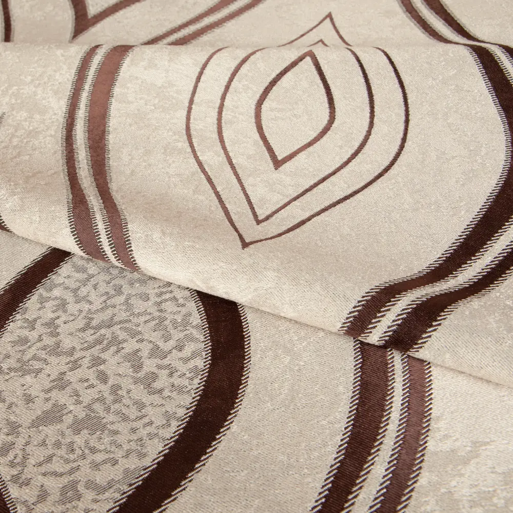 Ткань димаут «Витражный», 280 см, вензель, цвет золото-коричневый ТОРГОВЫЙ ДОМ ТЕКСТИЛЬ STLM-2091939