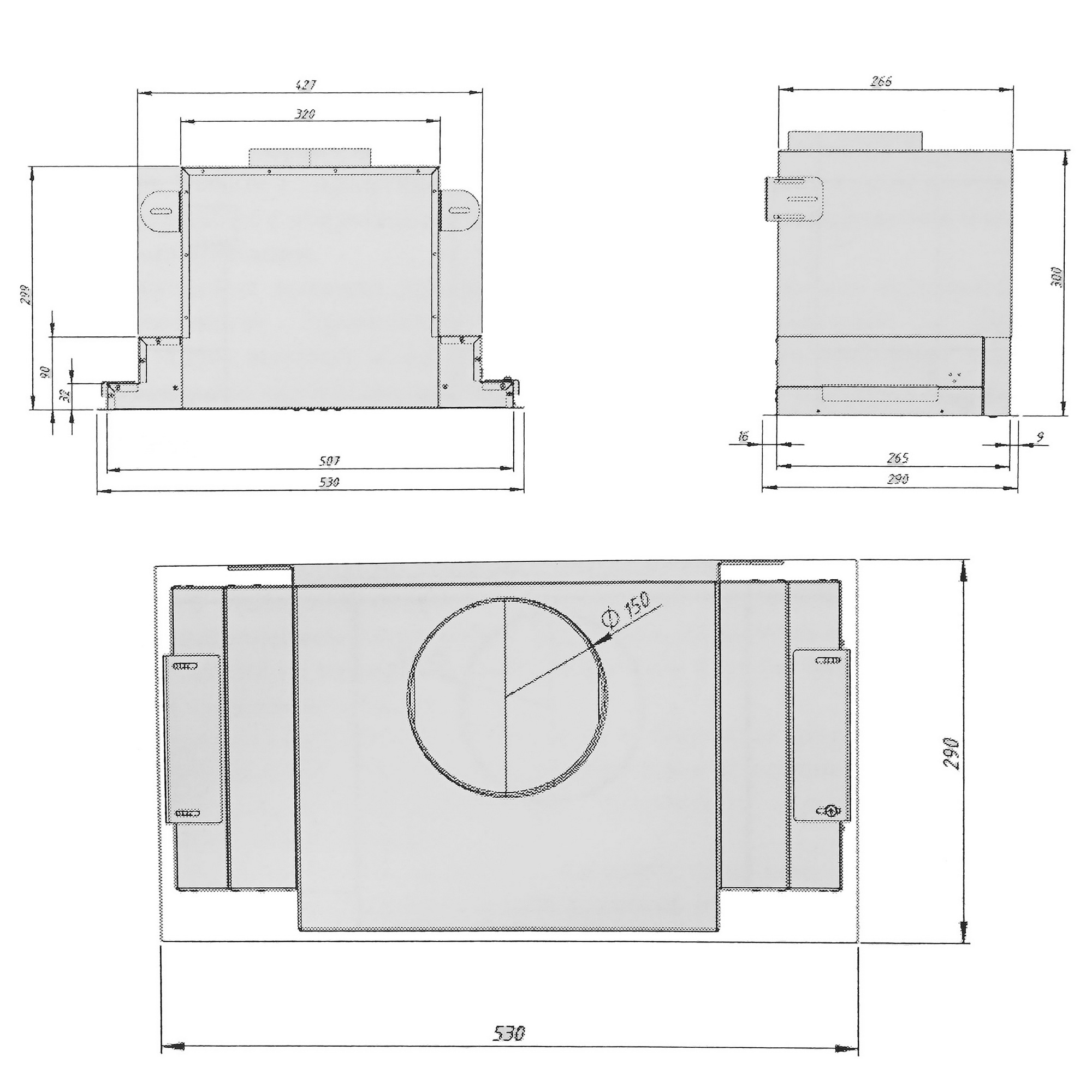 5354592 Вытяжка полновстраиваемая Akpo WK-6 Neva glass серебристый/белый STDN-0014906 - Вид №11