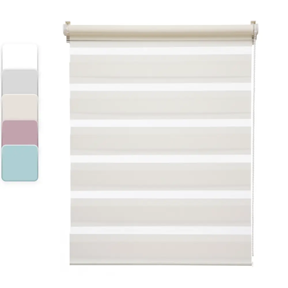 INSPIRE Peter - Рулонная штора день-ночь 120×175 см в цвете экрю 85225673 STLM-0060107