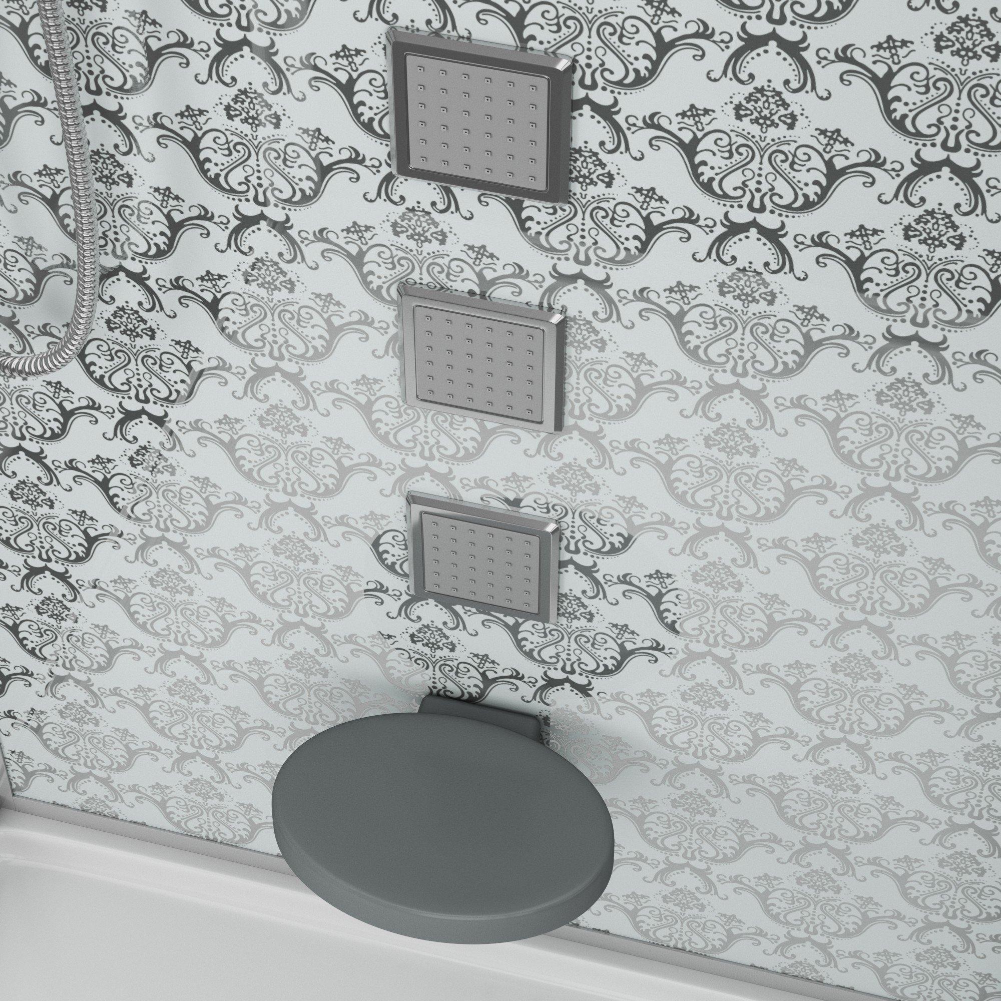 Душевая кабина NG-7714W (1000x900х2150) низкий поддон стенки БЕЛЫЕ Niagara Luxe - Вид №4