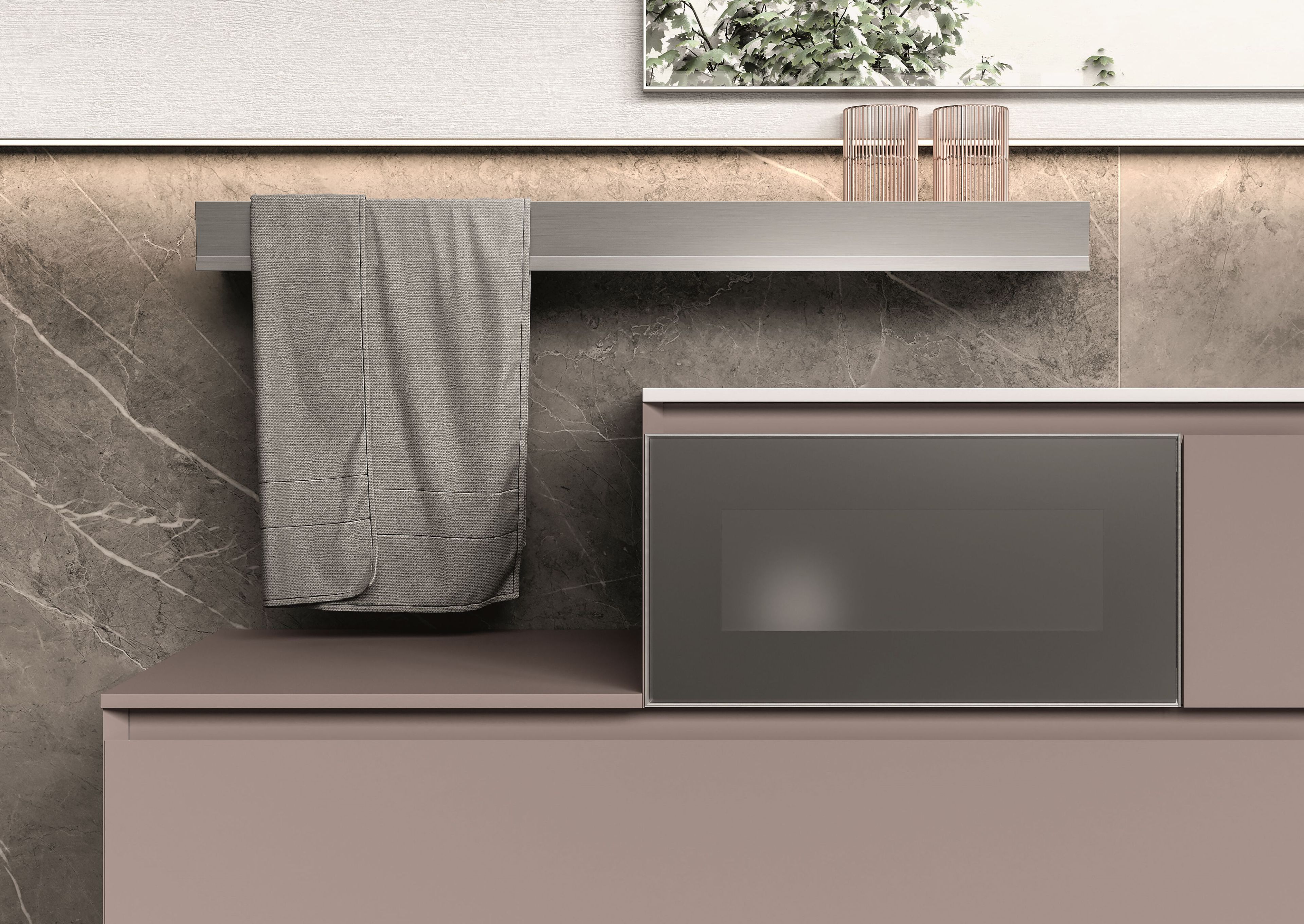 Алюминиевая полка для ванной Ideagroup MAL ARCH-00149556 - Вид №5