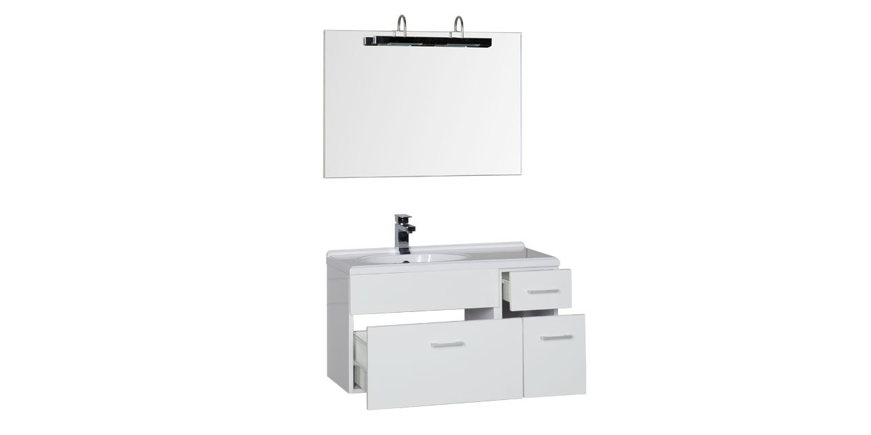 Комплект мебели Aquanet Данте 85 L белый 00164815 - Вид №2