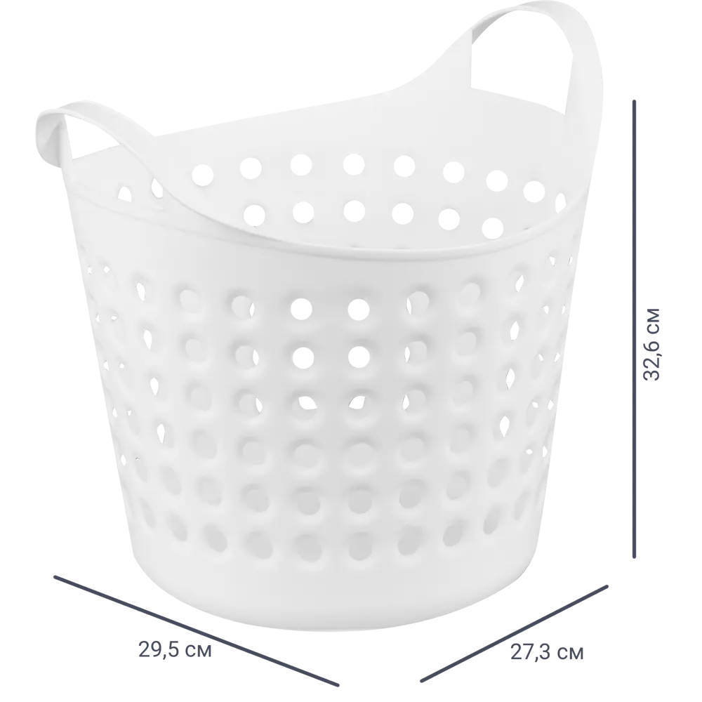 Корзина для хранения Soft 27.4x29.5x32.7 см 10 л пластик без крышки цвет зелёный BEROSSI STLM-2180819 - Вид №1