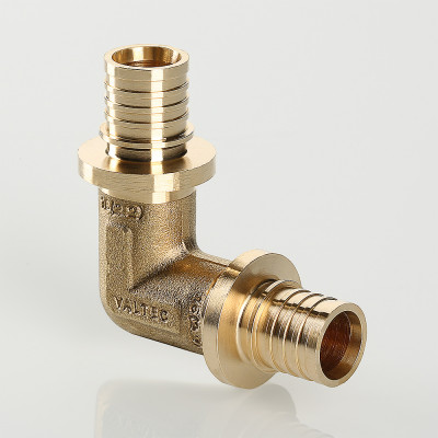 VTm.451.BG.001616 Фитинг аксиальный универсальный – угольник надвижной Valtec 16 (2,2) мм x 16 (2,2) мм  - Вид №1