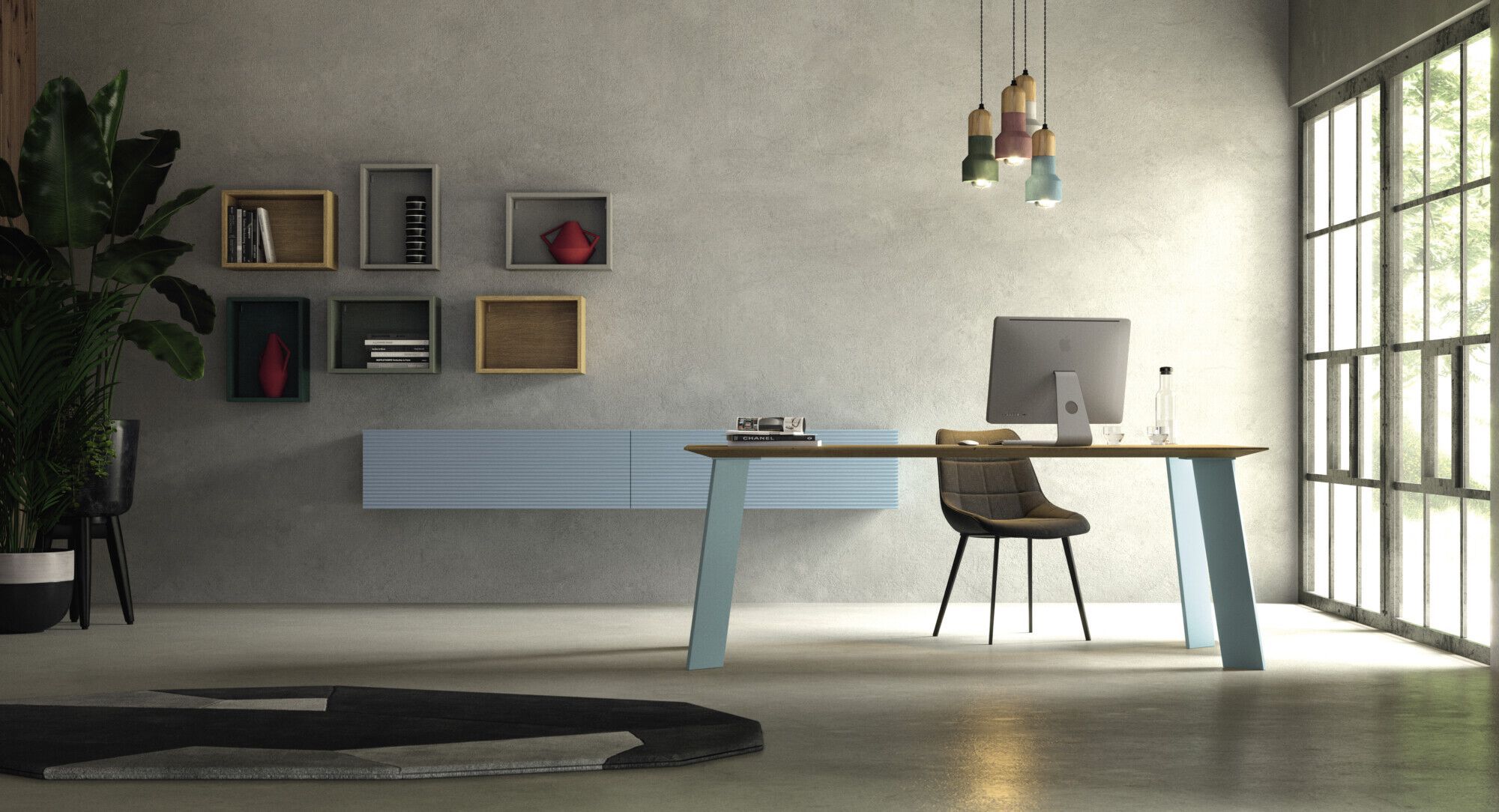 Модульная модульная стена из массива дерева Devina Nais Ноль.16 ARCH-00065357 - Вид №2