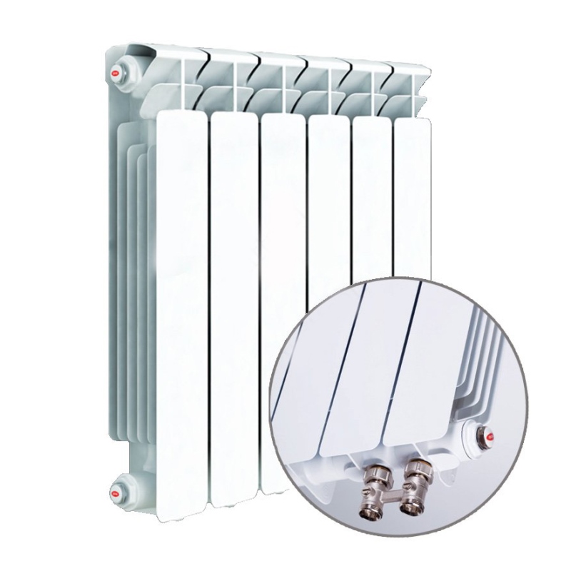 Радиатор биметаллический Rifar Base 350/90 10 секций RB35010 - Вид №3