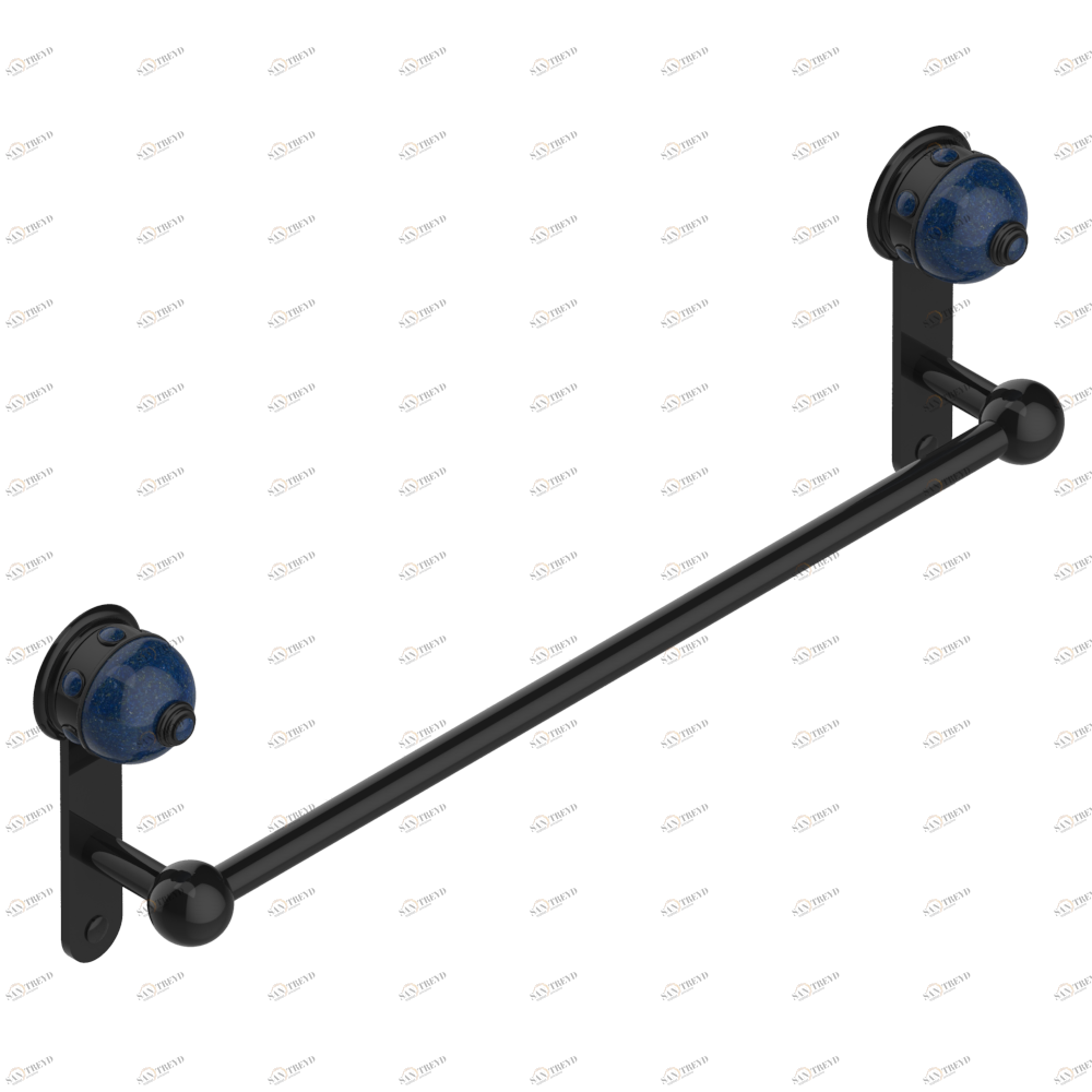A1W-514/45 Полотенцедержатель одинарный - фиксированная рейка 45 см Thg-paris Sully с лазуритом Покрытие PVD бронза A1W-514/45 CAT.F
