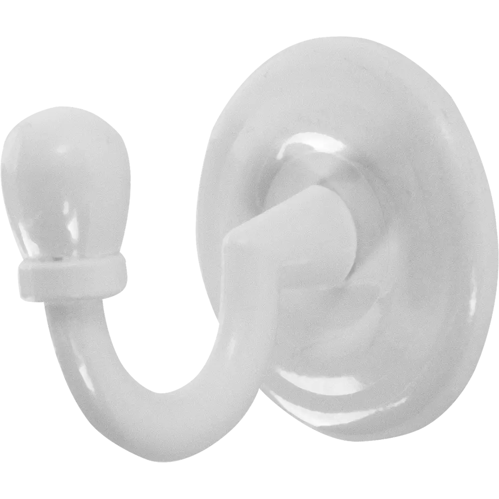 Крючок большой, металл, цвет белый, 2 шт ARTTEX STLM-2171151