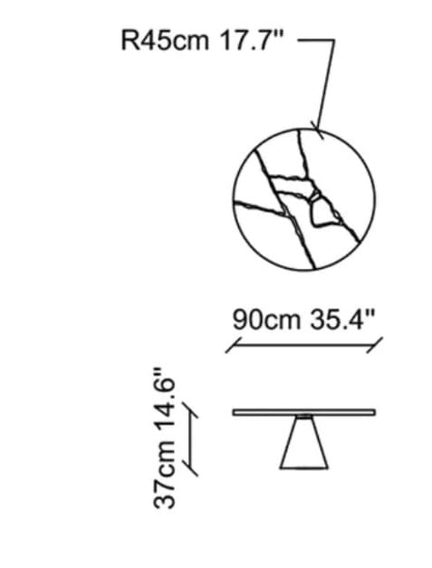 Деревянный круглый журнальный столик NDESIGN глина ARCH-00049101 - Вид №4