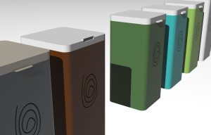 Металлическая стойка для мусора с крышкой для наружного использования