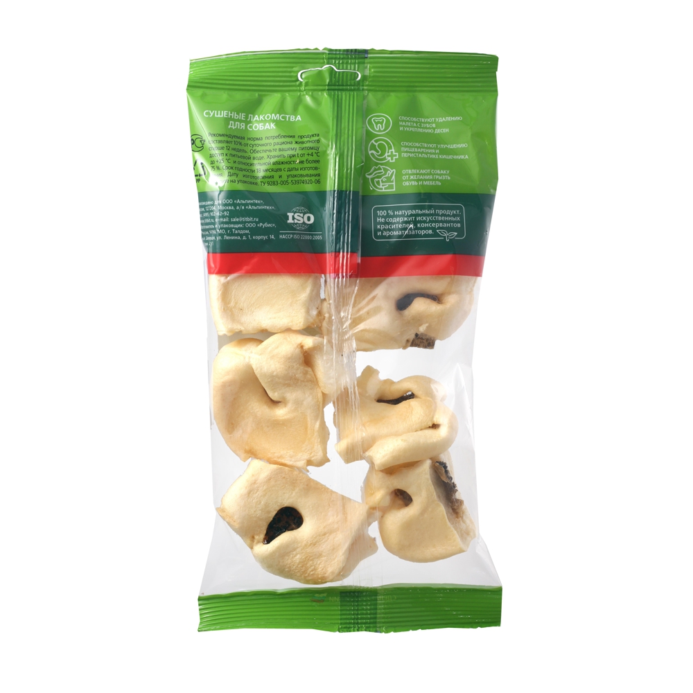 ПР0048133 Лакомство для собак Нос бараний конвертик с руб.бар TITBIT  - Вид №2