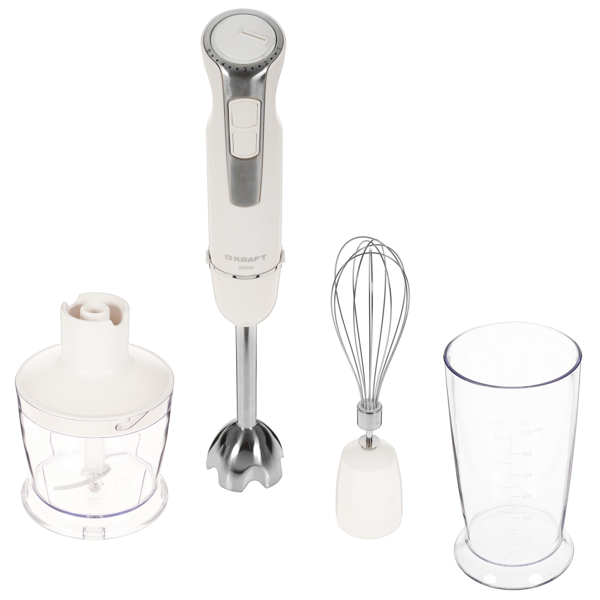 5350769 Блендер погружной Kraft KF-HB8001SPW белый STDN-0115316