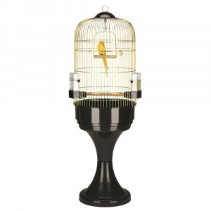 Т00001331 Вольер для птиц MAX 6 золото, с подставкой 53x165см FERPLAST