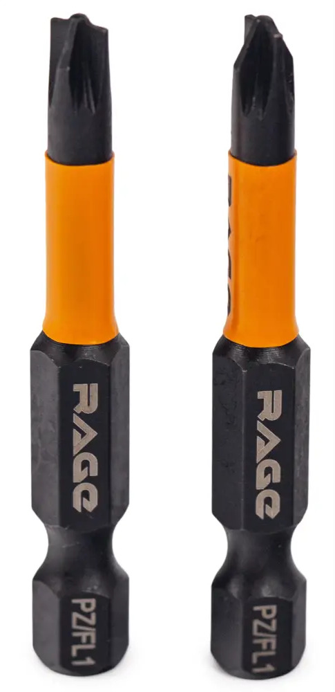 Магнитная бита RAGE PZ/FL1 50 мм для точного монтажа (2 шт) 89345793