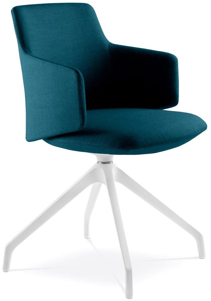 LD Seating Кожаное кресло для конференций на эстакаде с подлокотниками Melody meeting 360, f90-bl - Вид №2