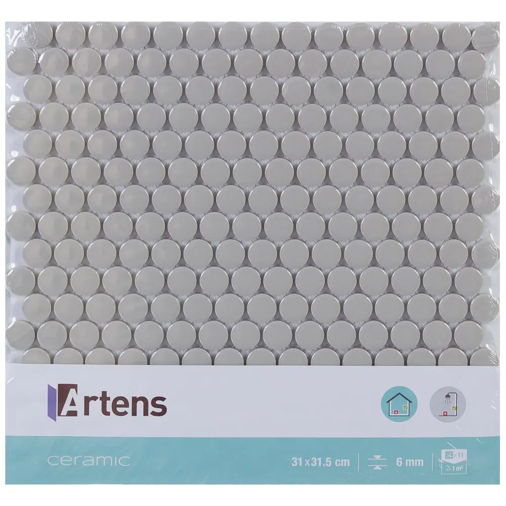 Мозаика Artens, 31х31.5 см, керамика, цвет серый 18738281 STLM-2084187  - Вид №5