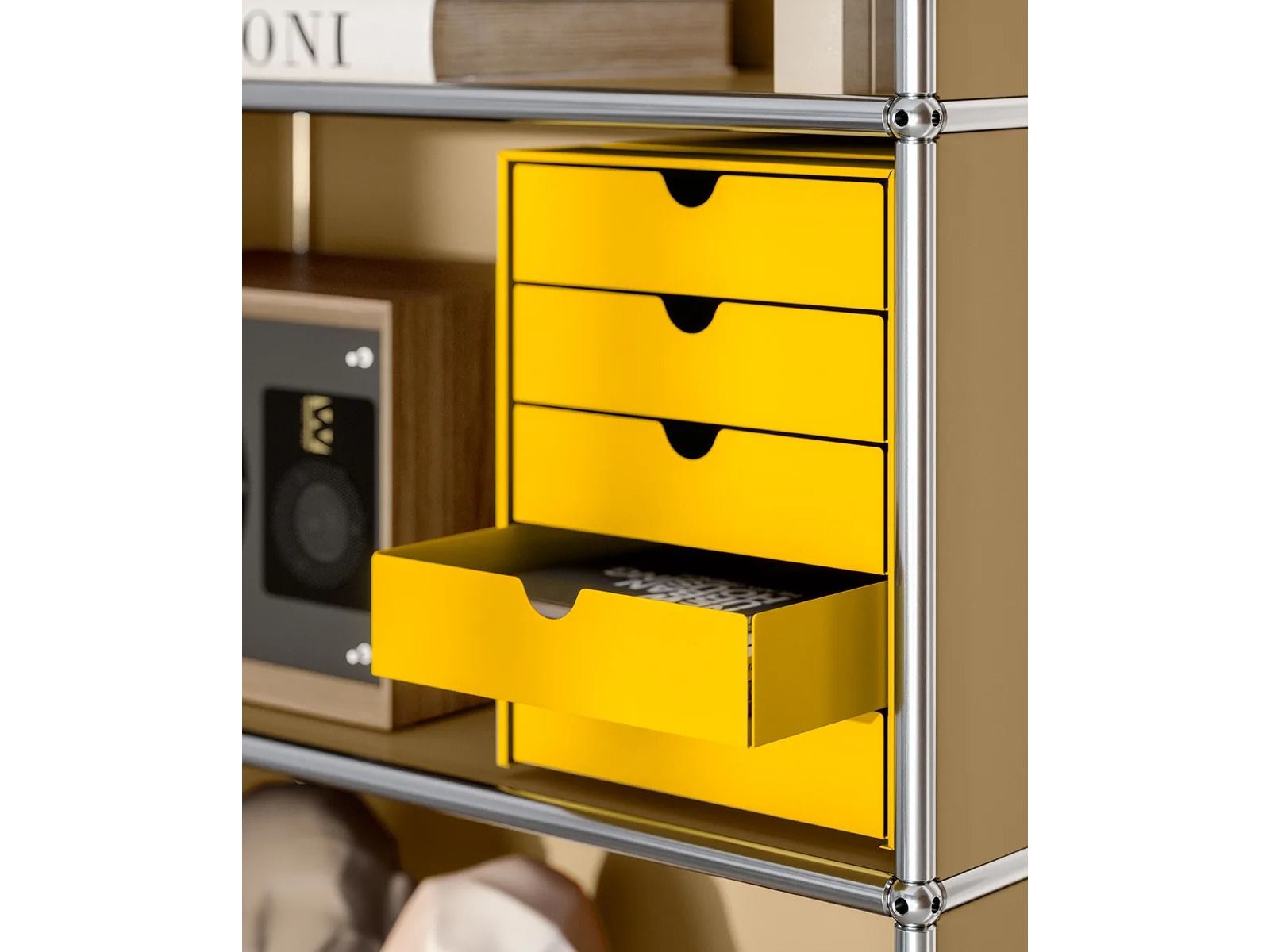 Модульный стальной книжный шкаф USM USM SELECTION ARCH-00010994