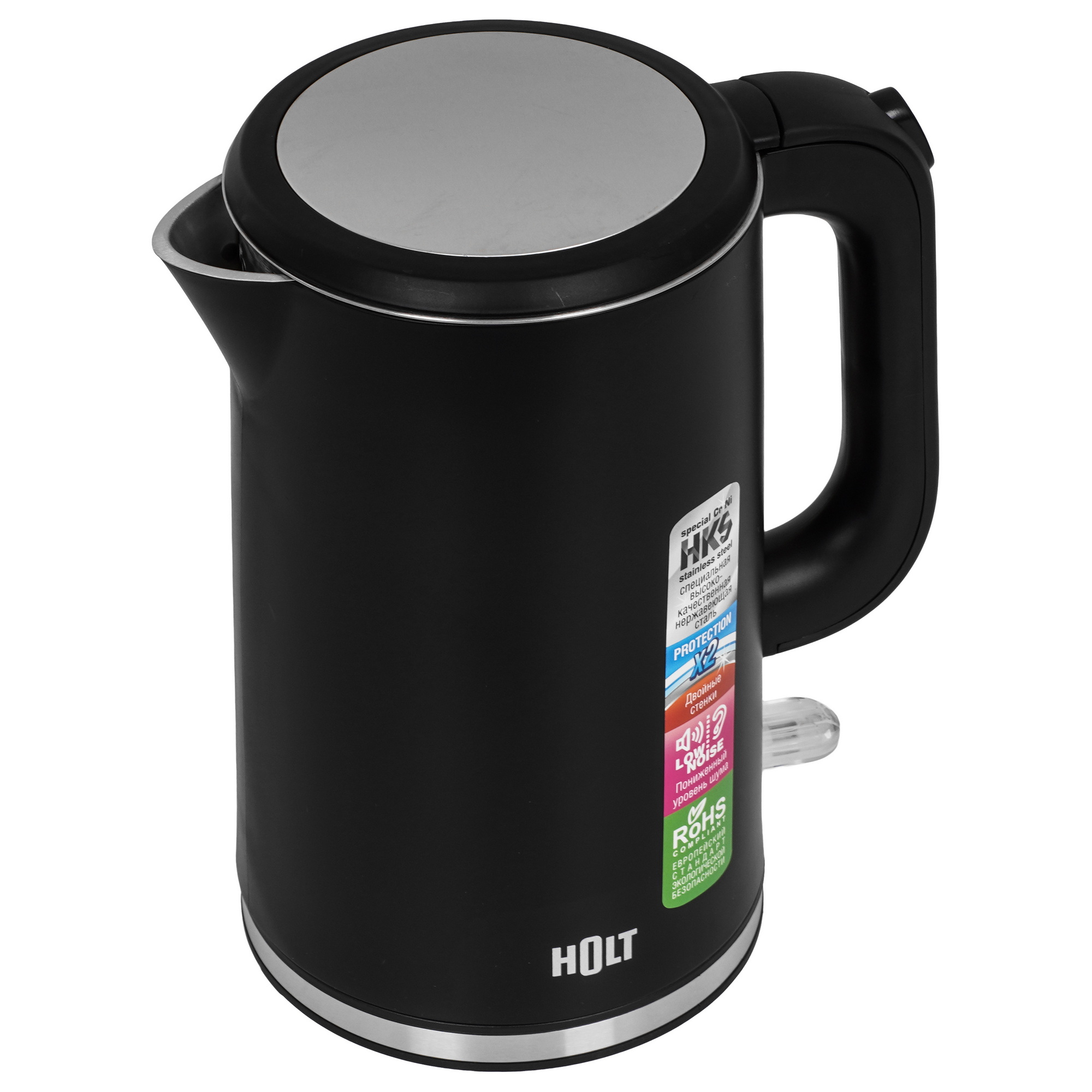 9283442 Электрочайник Holt HT-KT-020 черный STDN-0057735 - Вид №2
