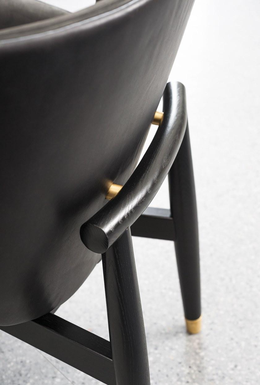 BAXTER Кожаное кресло с подлокотниками Jorgen sun-id-1433436 - Вид №6