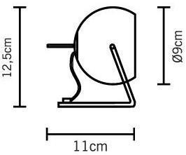 Fabbian Регулируемая металлическая настольная лампа Beluga steel sun-id-1486170 - Вид №1